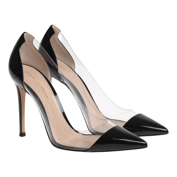 🖤🤍Gianvito Rossi plexi pumps. size 37.5- come with box.
